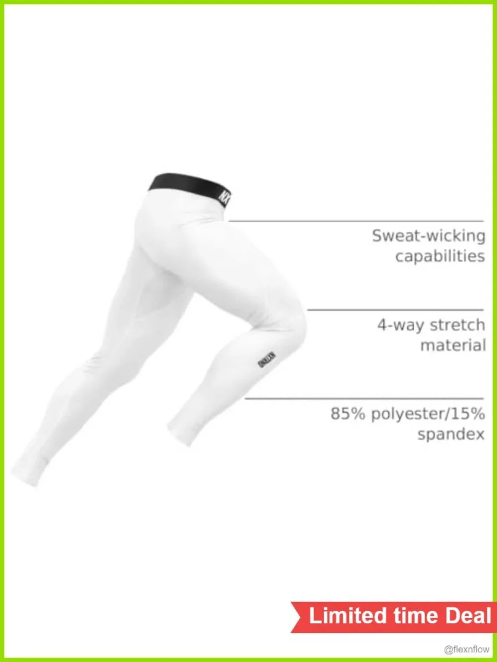 Men's Athletic Compression Pants Tights Football Base Layer